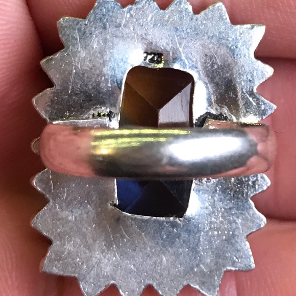 Huge bi-colored Tourmaline 925 Ring Sz8 - Picture 6 of 6